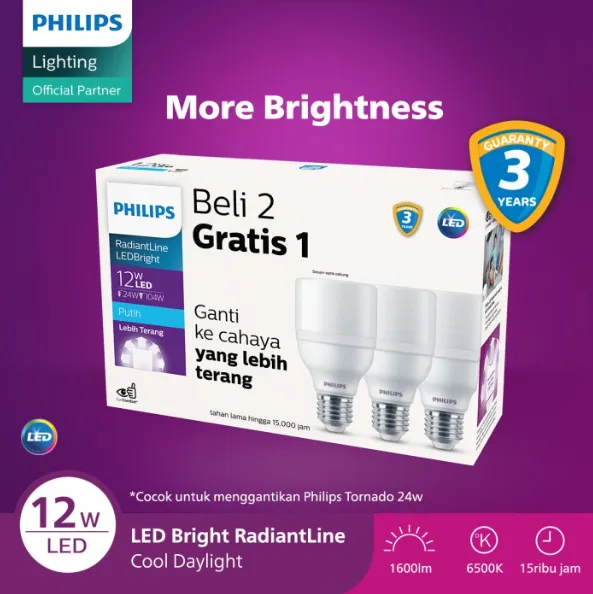 Lampu Philips Bohlam Multipack