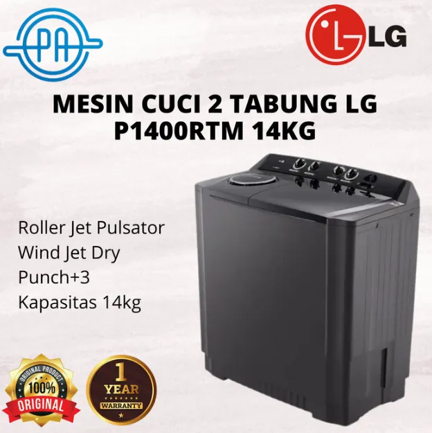 LG Mesin Cuci P1400RTM