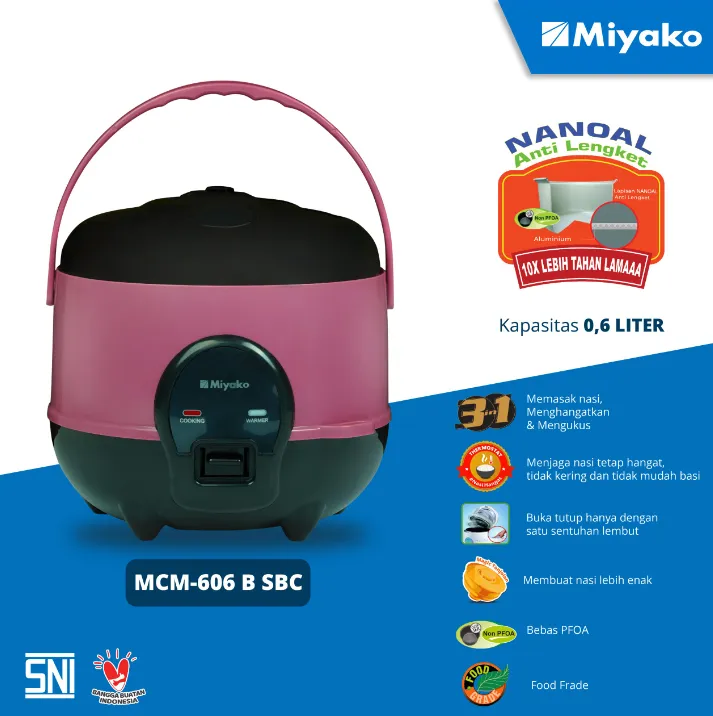 Miyako Rice Cooker MCM-606 B SBC