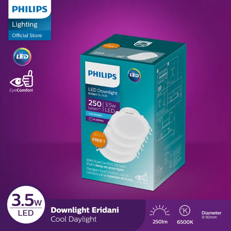 Philips Multipack Downlight Eridani DL190B