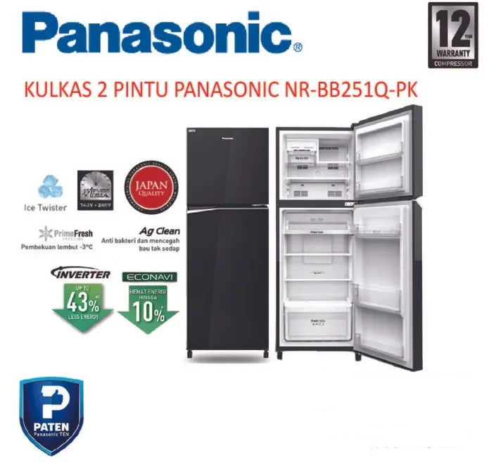 Panasonic Kulkas 2 Pintu NR-BB251Q