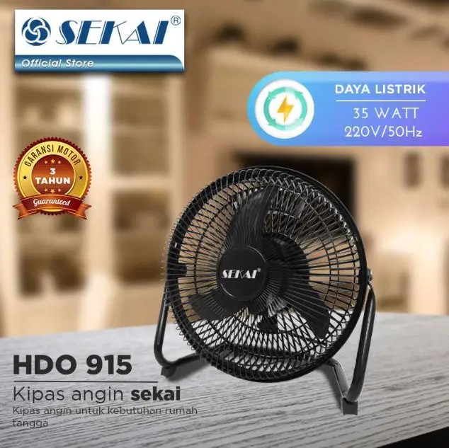 SEKAI Kipas Angin Meja Tornado HDO 915-S