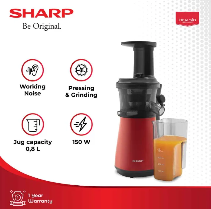 SHARP Slow Juicer EJ-C20Y-RD