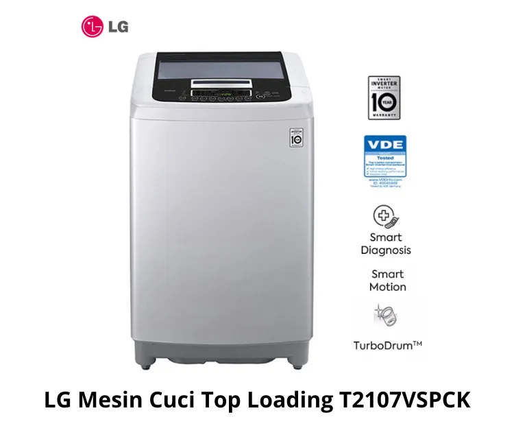 LG Mesin Cuci Top Loading T2107VSPCK