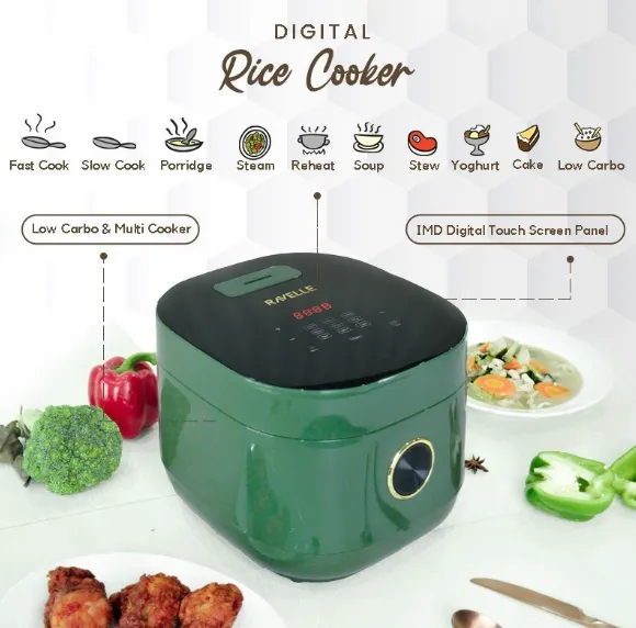 Ravelle Rice Cooker Digital