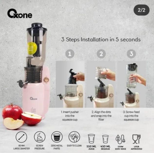 Slow Juicer Oxone OX 775