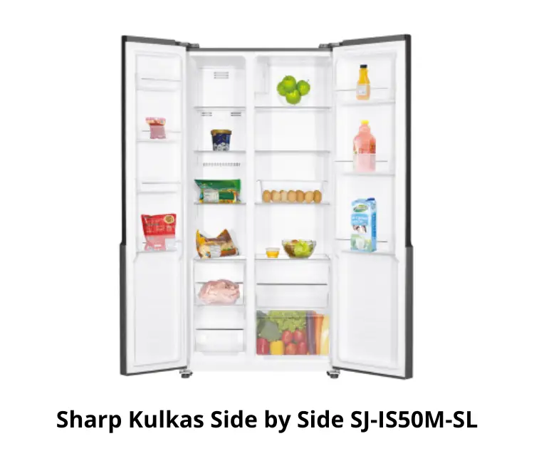 Sharp Kulkas Side by Side SJ-IS50M-SL