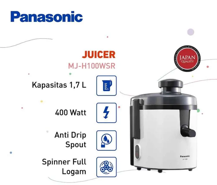 Panasonic Juicer MJ-H100WSR