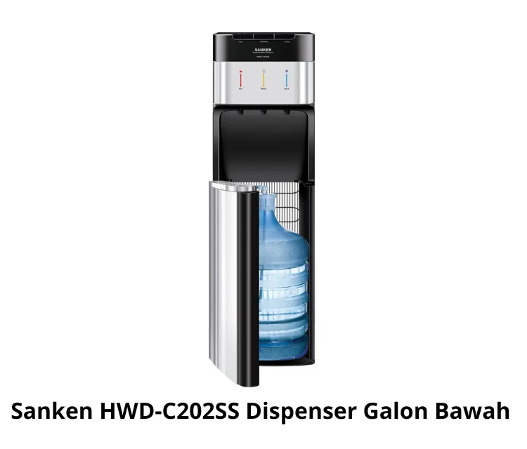 Sanken HWD-C202SS Dispenser Galon Bawah.