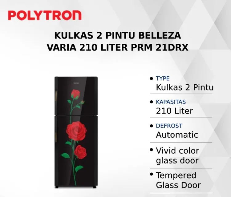 Polytron PRM 21DRX Kulkas 2 Pintu