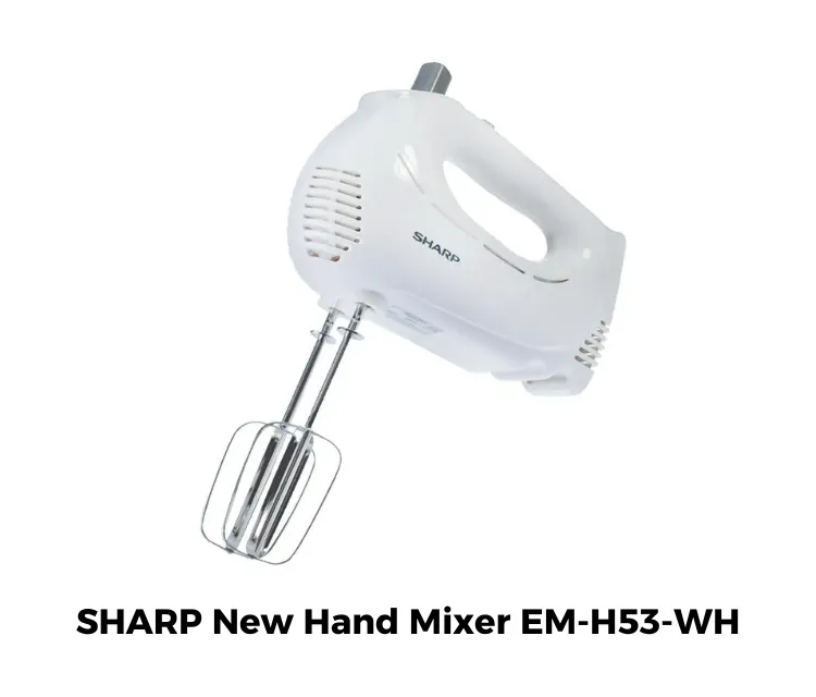 SHARP New Hand Mixer EM-H53-WH