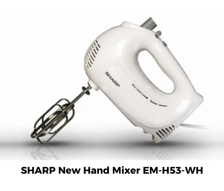 SHARP New Hand Mixer EM-H53-WH